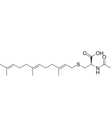 N-乙酰基-S-法呢基-L-半胱氨酸 结构式