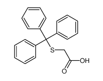 2-(三苯甲基硫基)乙酸 结构式