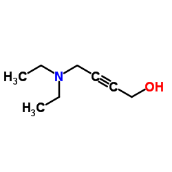 4-二乙氨基-2-丁炔-1-醇 结构式