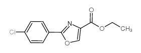 2-(4-氯苯基)-噁唑-4-羧酸乙酯 结构式
