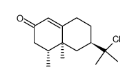 2(3H)-Naphthalenone, 6-(1-chloro-1-methylethyl)-4,4a,5,6,7,8-hexahydro-4,4a-dimethyl-, (4R,4aS,6R)- 结构式
