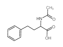 2-乙酰氨基-4-苯基丁酸 结构式