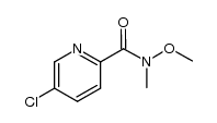 5-氯-N-甲氧基-N-甲基吡啶酰胺 结构式