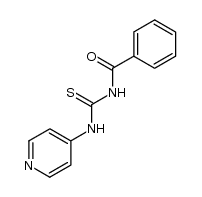 N-[(4-吡啶基氨基)硫代甲基]苯甲酰胺 结构式