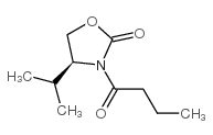 (S)-3-丁酰基-4-异丙基噁唑烷-2-酮 结构式