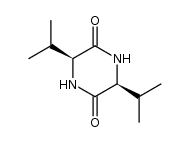 (3S,6S)-3,6-二异丙基哌嗪-2,5-二酮 结构式