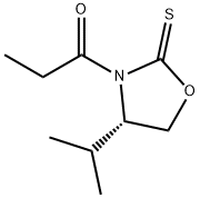1-[(4S)-4-(1-甲基乙基)-2-硫代-3-噁唑烷基]-1-丙酮 结构式