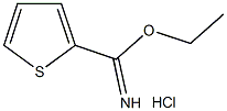 噻吩-2-羧酸亚氨基乙酯盐酸盐 结构式