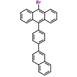 9-溴-10-[4-(2-萘基)苯基]蒽 结构式