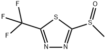 2-(甲亚磺酰基)-5-(三氟甲基)-1,3,4-噻二唑 结构式