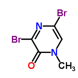 3,5-二溴-1-甲基吡嗪-2(1H)-酮 结构式