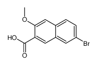 7-溴-3-甲氧基-2-萘酸 结构式