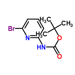 6-溴-2-叔丁氧羰基氨基吡啶 结构式