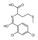 2-[(2,4-二氯苯甲酰基)氨基]-4-(甲基硫代)丁酸 结构式