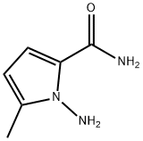 1-氨基-5-甲基吡咯-2-甲酰胺 结构式