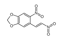 5-硝基-6-(2-硝基乙烯基)-1,3-苯并二氧杂环戊烯 结构式