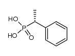 (R)-(1-苯基乙基)膦酸 结构式