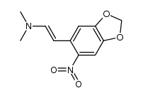 Ethenamine, N,N-dimethyl-2-(6-nitro-1,3-benzodioxol-5-yl)-, (E)- (9CI) 结构式