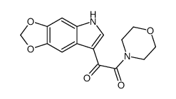 Morpholine, 4-(5H-1,3-dioxolo[4,5-f]indol-7-yloxoacetyl)- 结构式