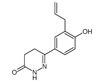 3(2H)-Pyridazinone, 4,5-dihydro-6-[4-hydroxy-3-(2-propen-1-yl)phenyl]- 结构式