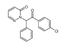 2-[2-(4-氯苯基)-2-氧代-1-苯基乙基]哒嗪-3-酮 结构式
