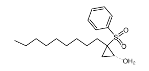 Cyclopropanol, 2-nonyl-2-(phenylsulfonyl)- 结构式