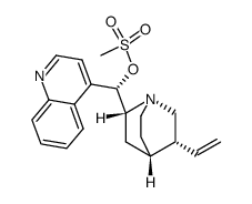 Cinchonan-9-ol, 9-methanesulfonate, (9S)- 结构式