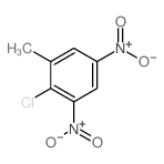 2-氯-1-甲基-3,5-二硝基苯 结构式