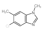5-氯-1,6-二甲基-1H-苯并咪唑 结构式