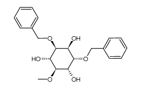 3-O-甲基-1,5-二-O-(苯甲基)-D-手性肌醇 结构式