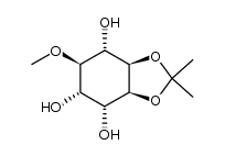 D-chiro-Inositol, 4-O-methyl-1,2-O-(1-methylethylidene)- (9CI) 结构式