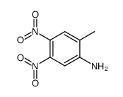 2-甲基-4,5-二硝基苯胺 结构式