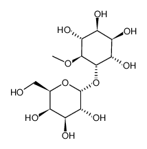 D-myo-Inositol, 3-O-α-D-galactopyranosyl-4-O-methyl- 结构式