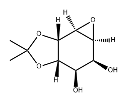 Oxireno[e]-1,3-benzodioxole-4,5-diol, hexahydro-2,2-dimethyl-, (3aS,4R,5S,5aS,6aS,6bR)- 结构式