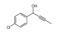 1-(4-氯苯基)丁-2-炔-1-醇 结构式