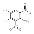 2-氯-1,4-二甲基-3,5-二硝基苯 结构式