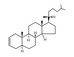 5β-胆甾-2-烯 结构式