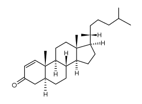 Cholest-1-en-3-one, (5α)- 结构式
