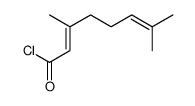 (2Z)-3,7-二甲基-2,6-辛二烯酰氯 结构式