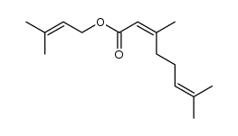 2,6-Octadienoic acid, 3,7-dimethyl-, 3-methyl-2-butenyl ester, (Z)- (9CI) 结构式