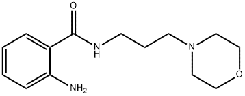 2-氨基-N-(3-吗啉-4-基丙基)苯甲酰胺 结构式