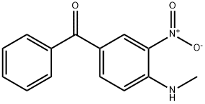 4-(甲氨基)-3-硝基苯基苯基甲酮 结构式