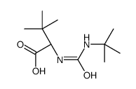 N-叔丁基氨基甲酰基-L-叔亮氨酸 结构式