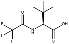 N-三氟乙酰基-L-叔亮氨酸 结构式