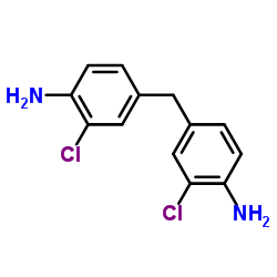 4,4'-二氨基-3,3'-二氯二苯甲烷 结构式