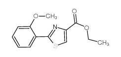 2-(2-甲氧基苯基)-噻唑-4-羧酸乙酯 结构式