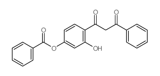1-[4-(苯甲酰氧基)-2-羟基苯基]-3-苯基-1,3-丙二酮 结构式