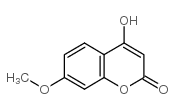 4-羟基-7-甲氧基香豆素 结构式