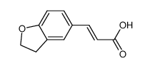 (Z)-3-(2,3-二氢苯并呋喃-5-基)丙烯酸 结构式