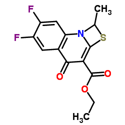 6,7-二氟-1-甲基-4-氧代-4H-[1,3]噻嗪[3,2-a]并喹啉-3-羧酸乙酯 结构式